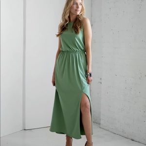Elegantees Green Maxi Dress XS